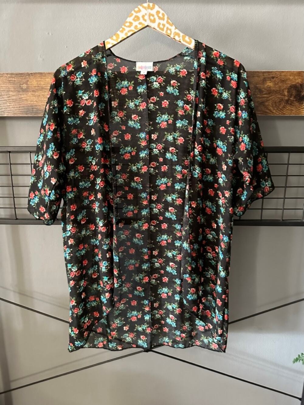 Lularoe Floral Sheer Cardigan | Size 3